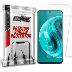 Aizsargstikls GrizzGlass HybridGlass priekš Huawei Nova 12i — hibrīda rūdīta plēve