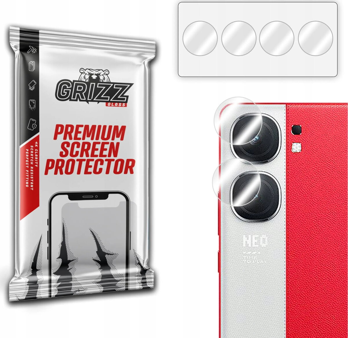 Kamera aizsargstikls GrizzGlass HybridGlass priekš Vivo