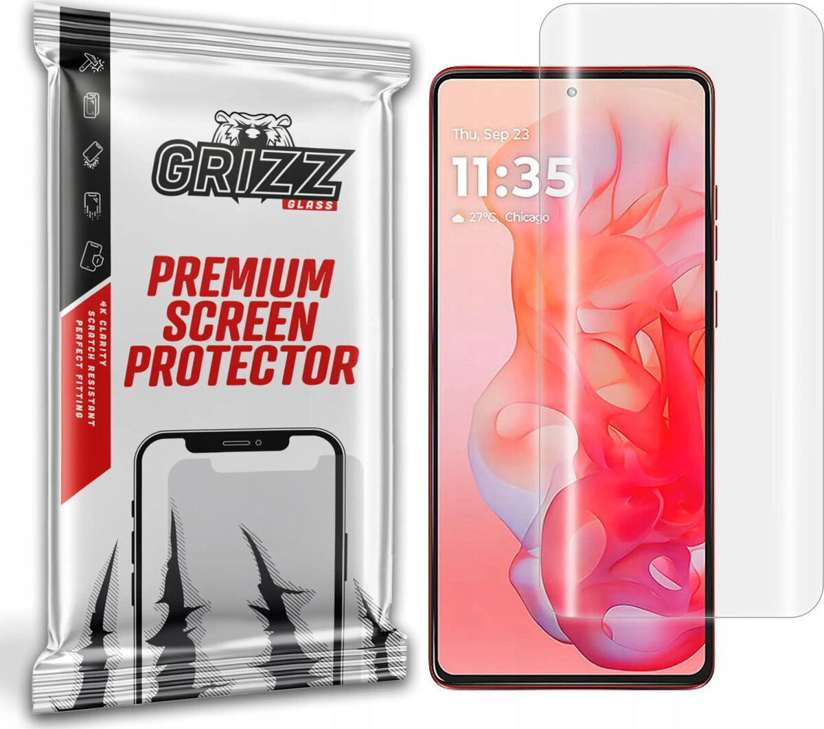 Hidrogēla plēve GrizzGlass Hydrofilm priekš Motorola