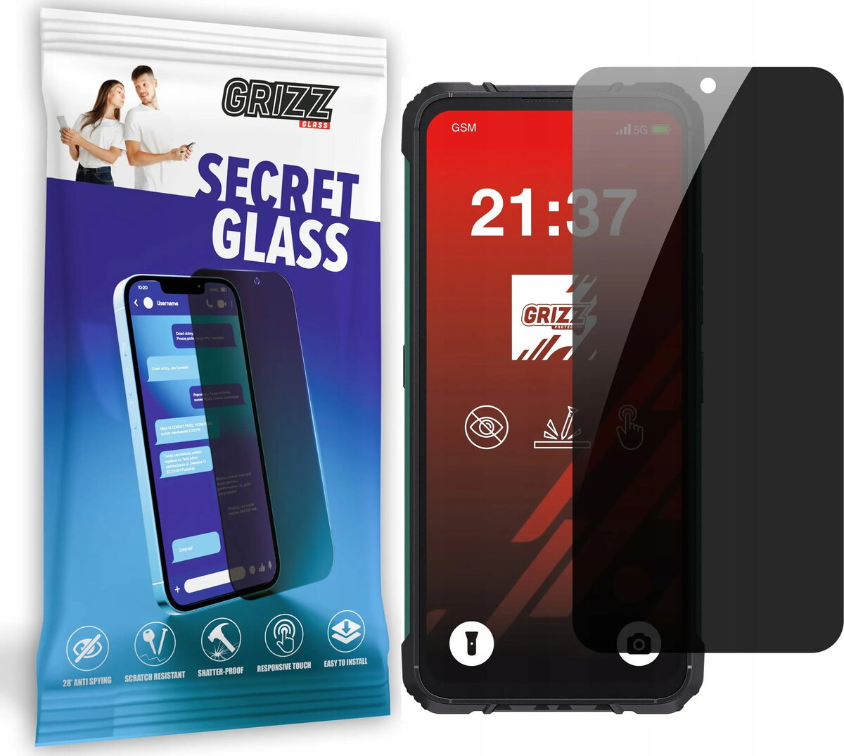 Privātuma rūdīts stikls GrizzGlass SecretGlass priekš