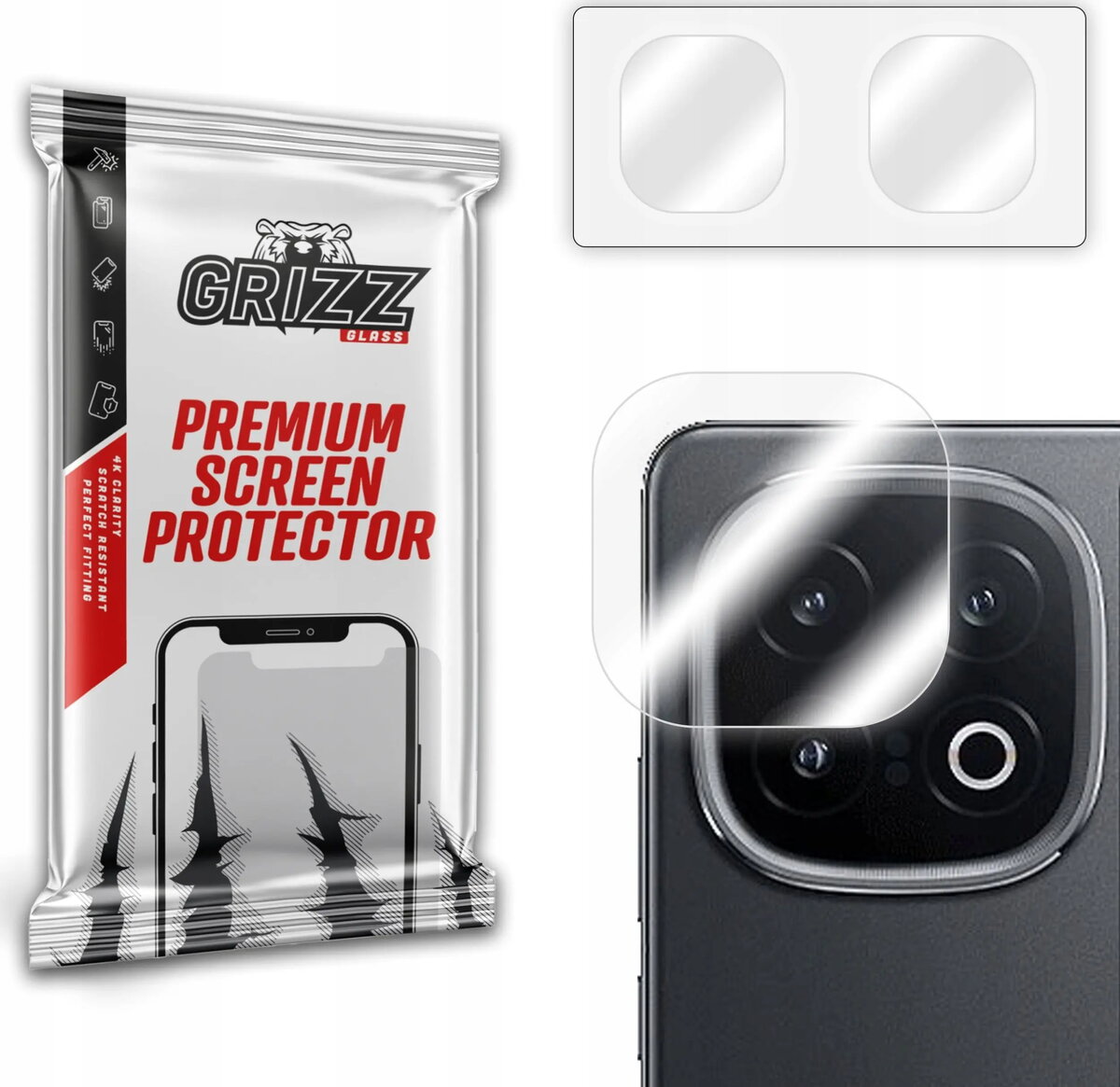 Kameras aizsargstikls GrizzGlass HybridGlass priekš Vivo