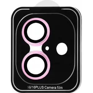 Tempered Glass Lens Protector for iPhone 16 / 16 Plus by etumi — 9H Hardness, Pink