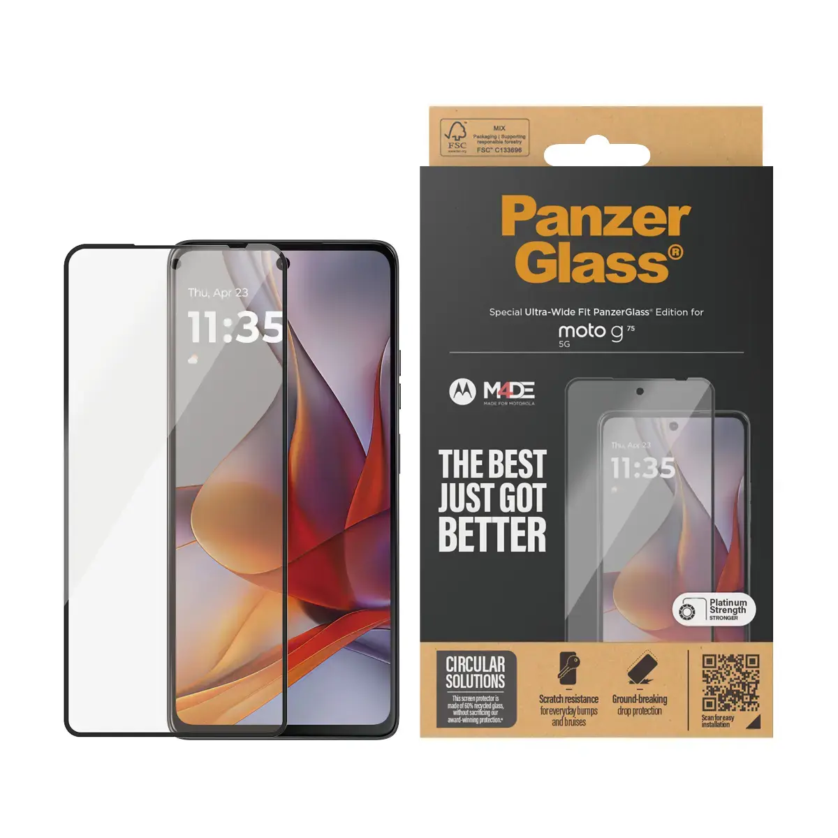 PanzerGlass защитное стекло Motorola moto g75 5G Photo 2