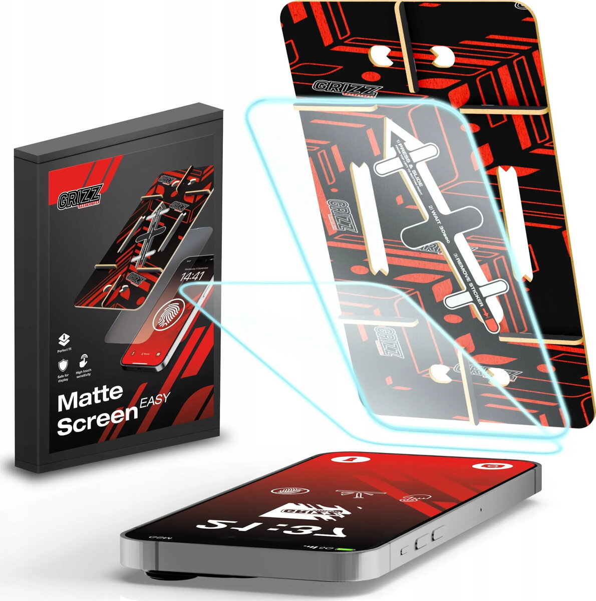 Aizsargplēve GrizzGlass MatteScreen Easy priekš Apple