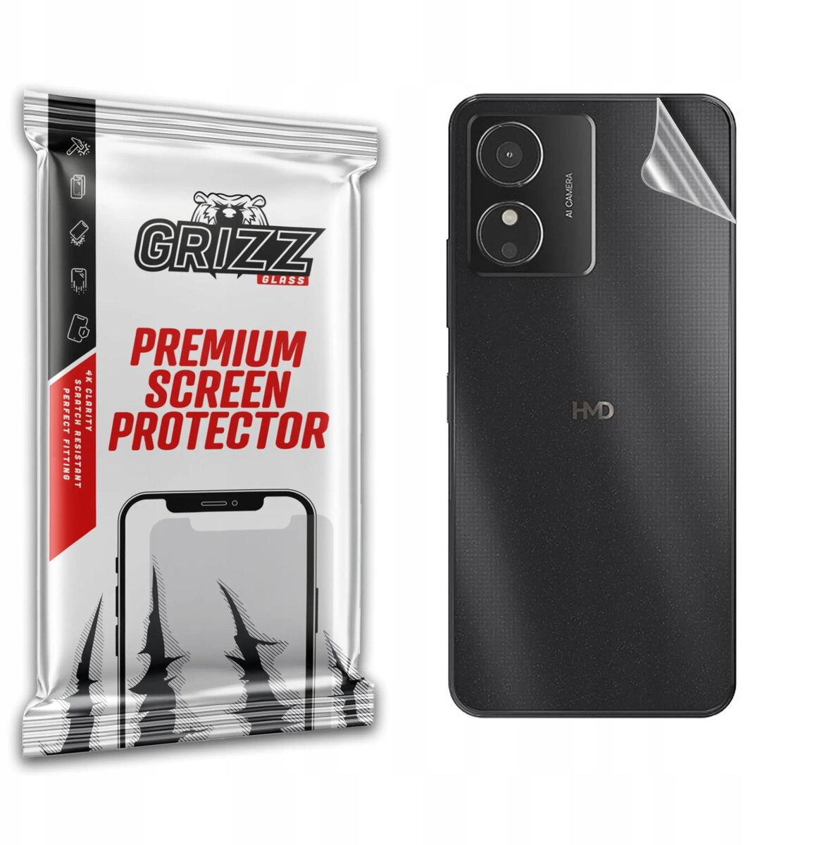 Aizmugures aizsargplēve GrizzGlass SatinSkin priekš HMD