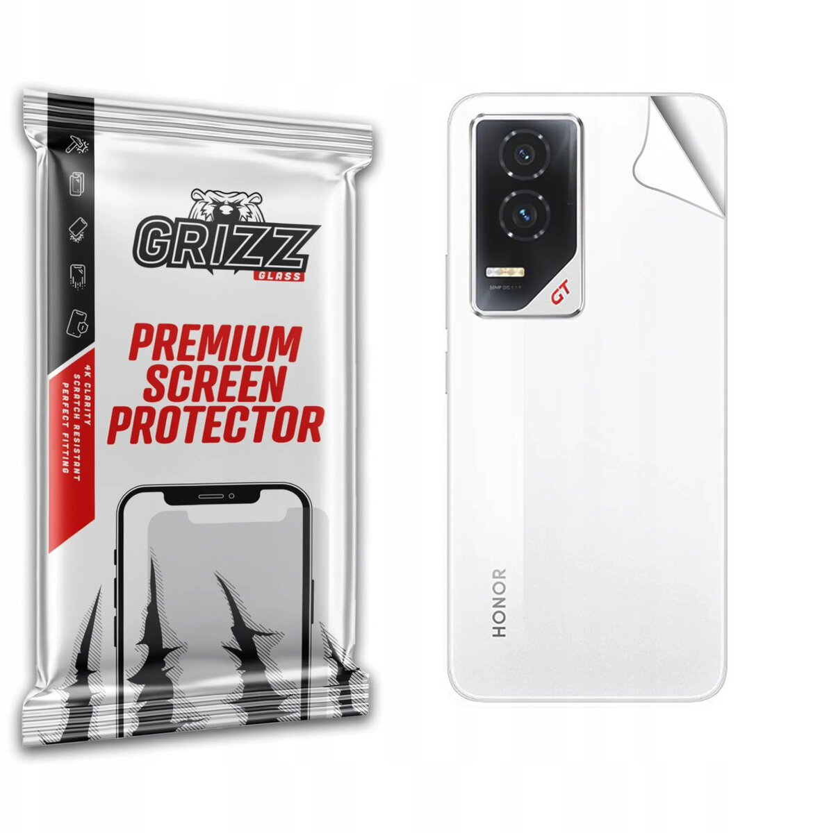 Aizmugures aizsargplēve GrizzGlass SatinSkin priekš Honor
