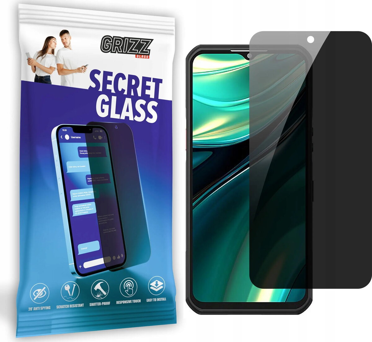 GrizzGlass SecretGlass privātuma rūdīts stikls priekš