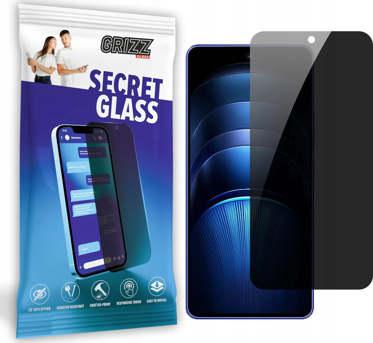 Privātuma rūdīts stikls GrizzGlass SecretGlass priekš