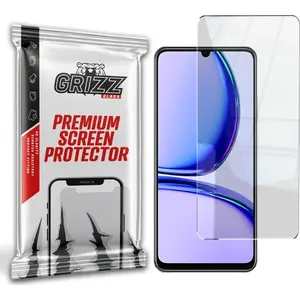 Screen protector GrizzGlass HybridGlass for Realme C53 — hybrid tempered glass protector