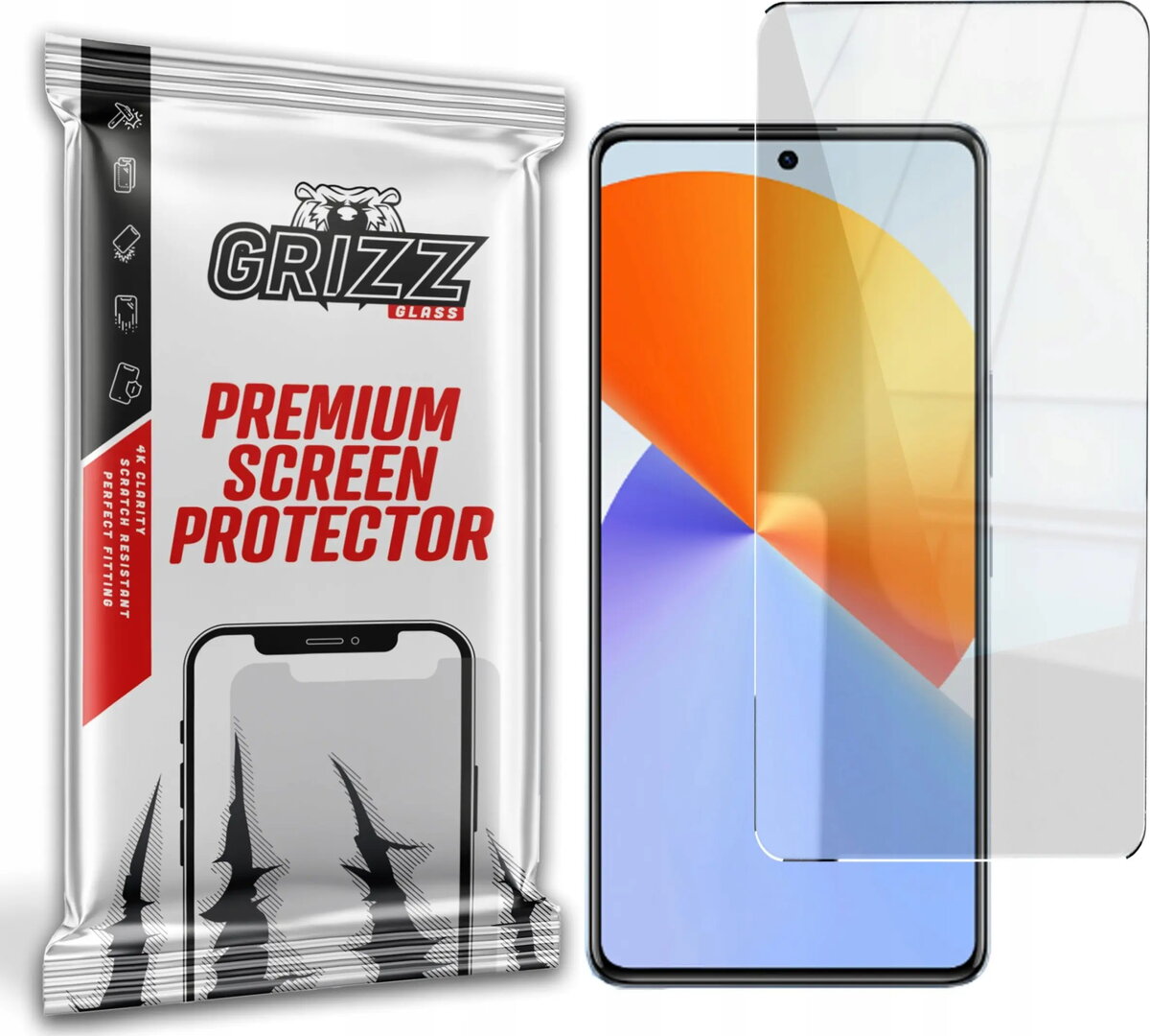 Hibrīdais aizsargstikls GrizzGlass HybridGlass priekš Infinix