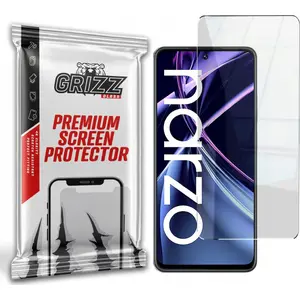 Hybrid screen protector GrizzGlass for Realme Narzo N55 — hybrid glass protector, model GRZ4887