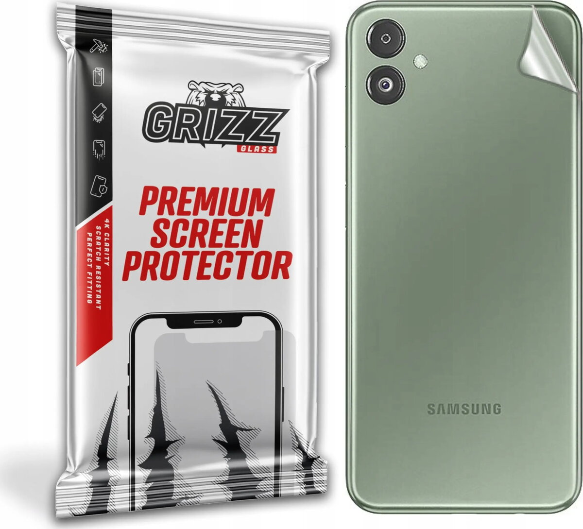 Aizmugures aizsargplēve GrizzGlass SatinSkin priekš Samsung