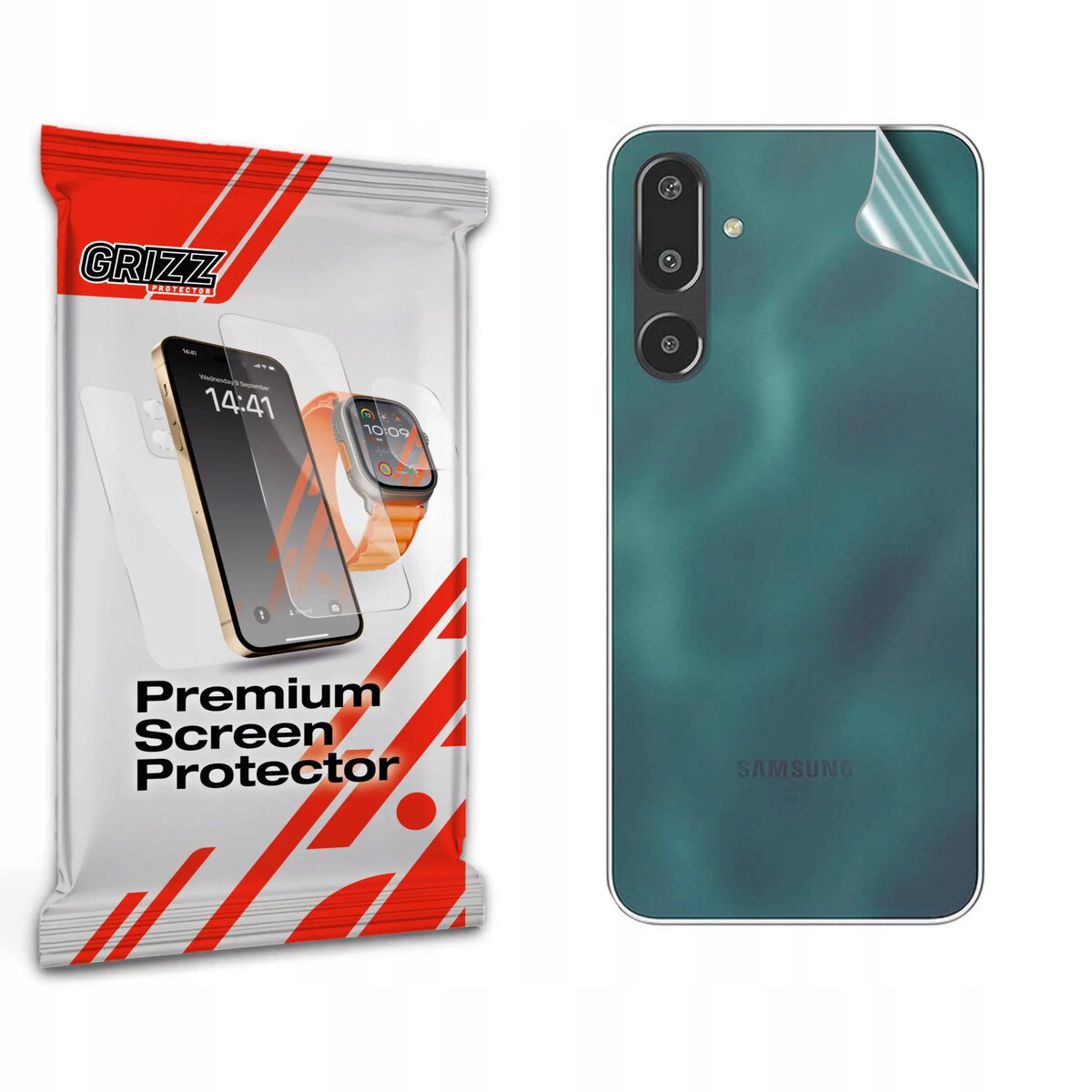 Aizmugures aizsargplēve GrizzGlass SatinSkin priekš Samsung