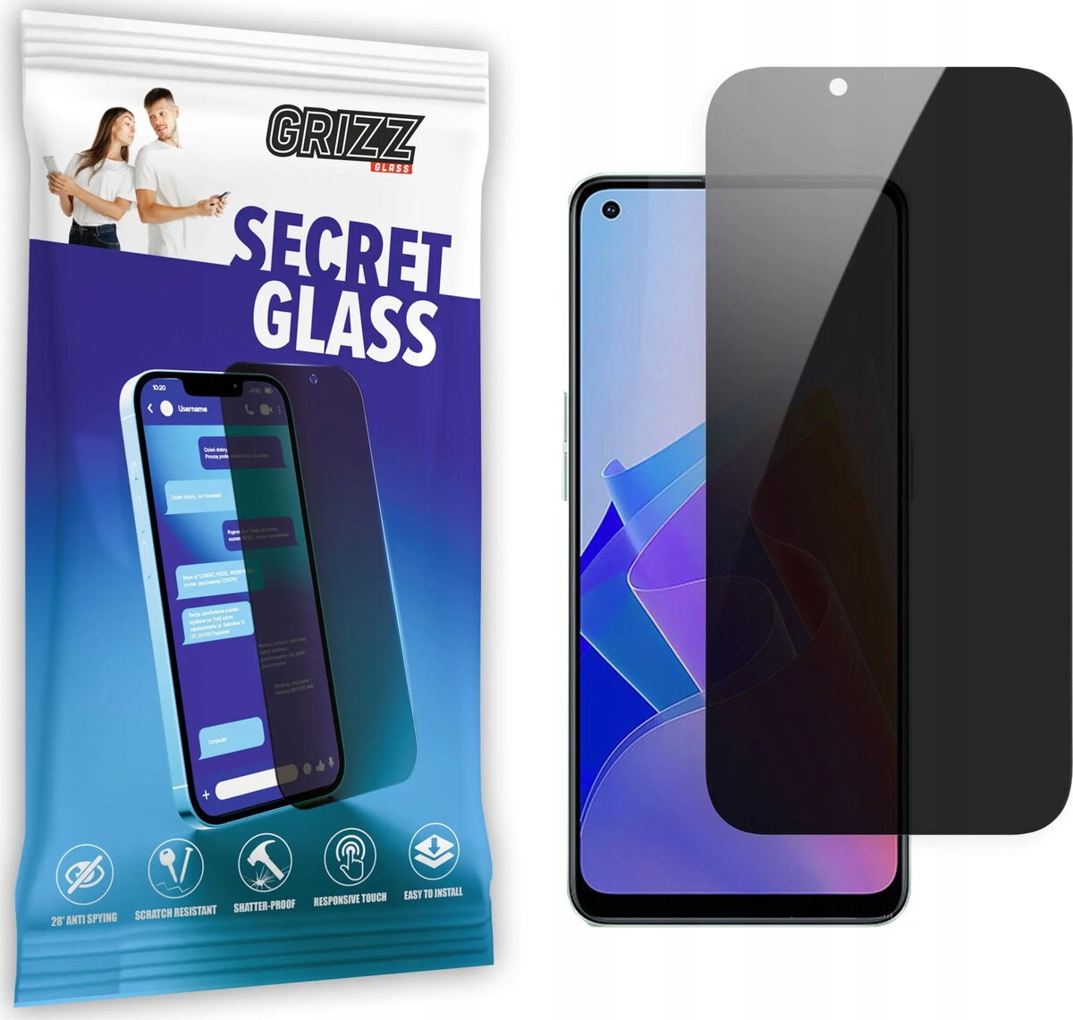 Aizsargstikls ar privātumu GrizzGlass SecretGlass priekš