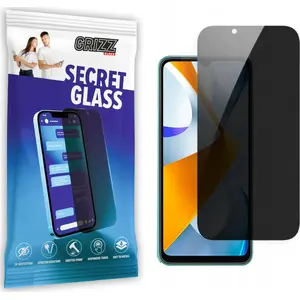 Закалённое приватное защитное стекло GrizzGlass для Xiaomi Poco C40 (модель GRZ6055)