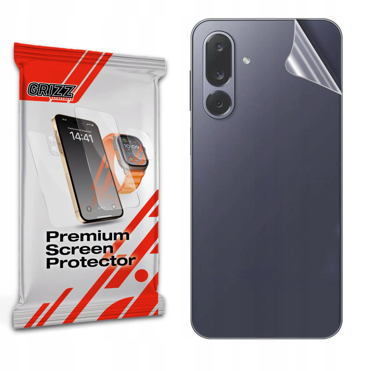 Aizmugures aizsargplēve GrizzGlass SatinSkin priekš Samsung