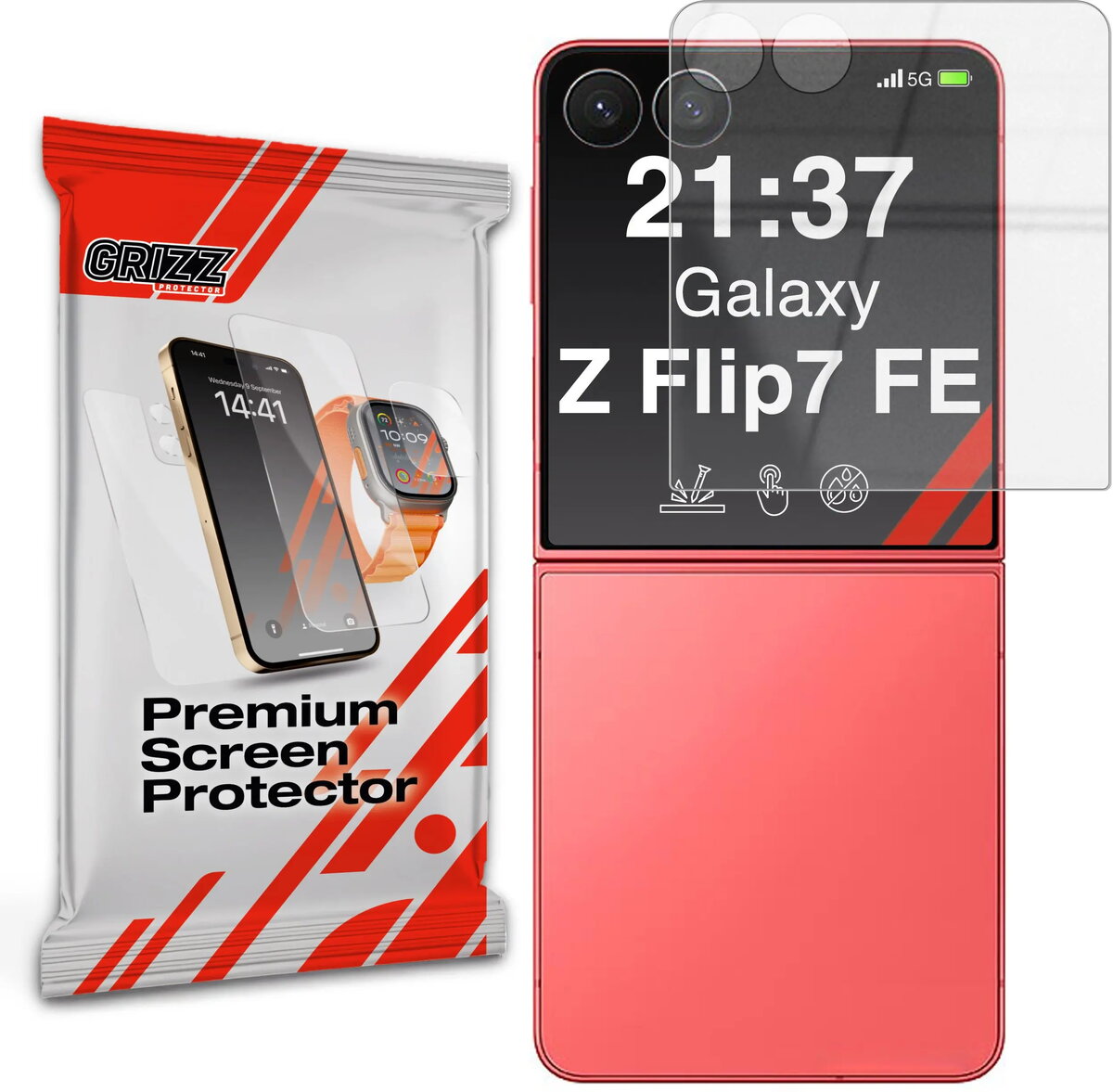 Aizsargstikls GrizzGlass HybridGlass priekš Samsung Galaxy