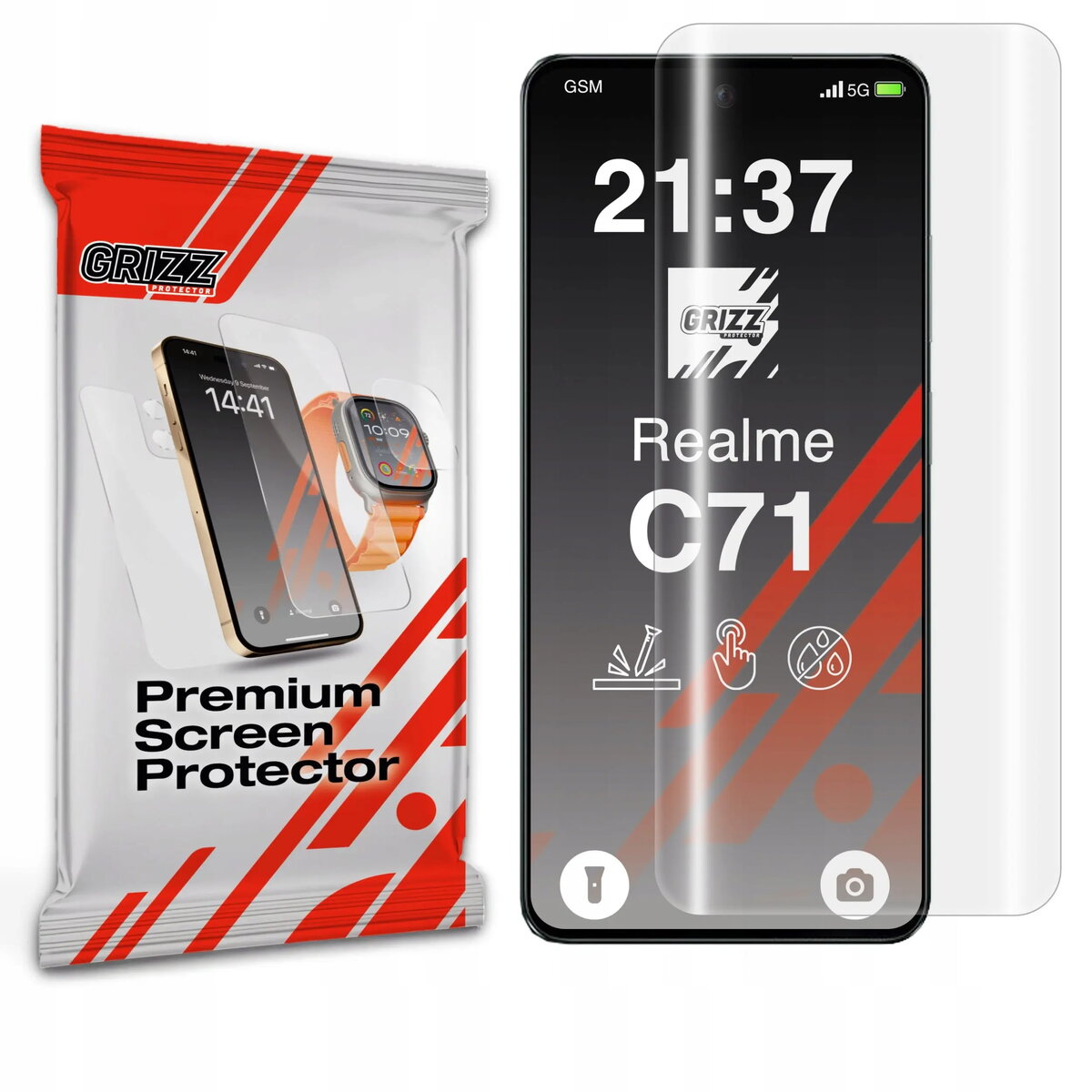 Hidrogelas plēve GrizzGlass Hydrofilm priekš Realme