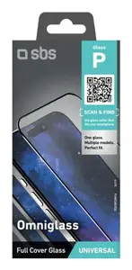 SBS Omniglass P Universal Clear Screen Protector Tempered Glass Transparent