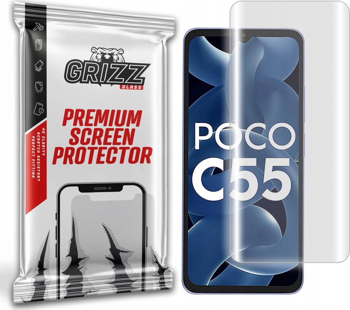 Aizsargplēve GrizzGlass Hydrofilm priekš Xiaomi Poco