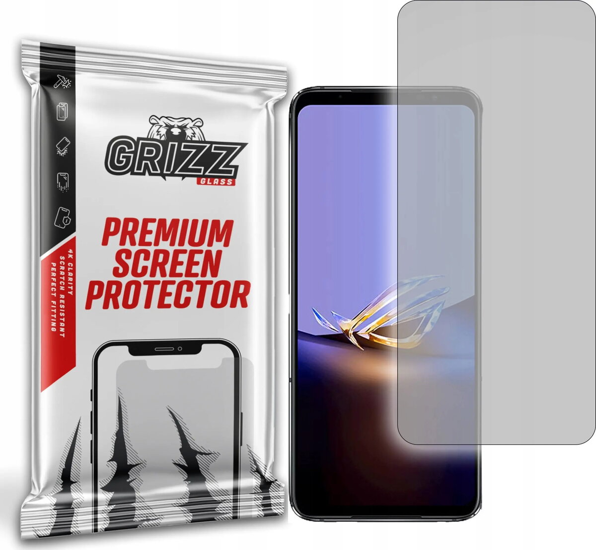 Matēta ekrāna aizsargplēve GrizzGlass priekš Asus