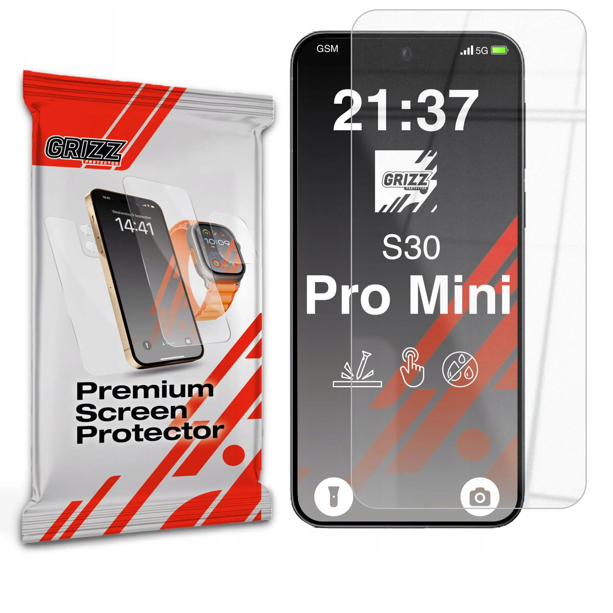 Aizsargstikls GrizzGlass HybridGlass priekš Vivo S30