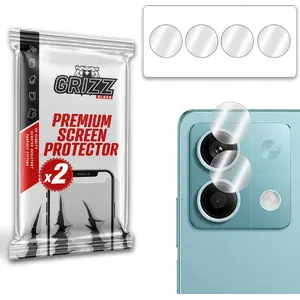 GrizzGlass HybridGlass rūdīts stikls kameras objektīvam priekš Xiaomi Redmi Note 13 5G