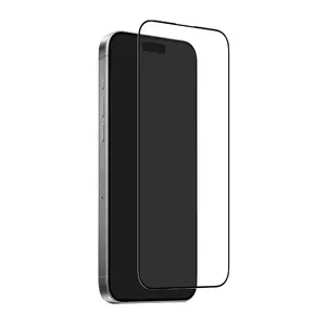 Закалённое стекло PURO Frame для iPhone 17 Pro Max с аппликатором и чёрной рамкой