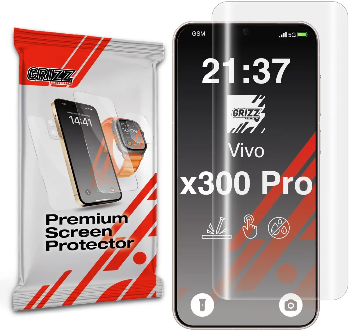 Aizsargplēve GrizzGlass Hydrofilm priekš Vivo X300