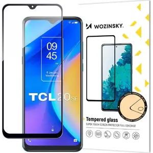 Screen protector Wozinsky tempered glass for TCL 20 SE full glue 9H full-screen with black frame