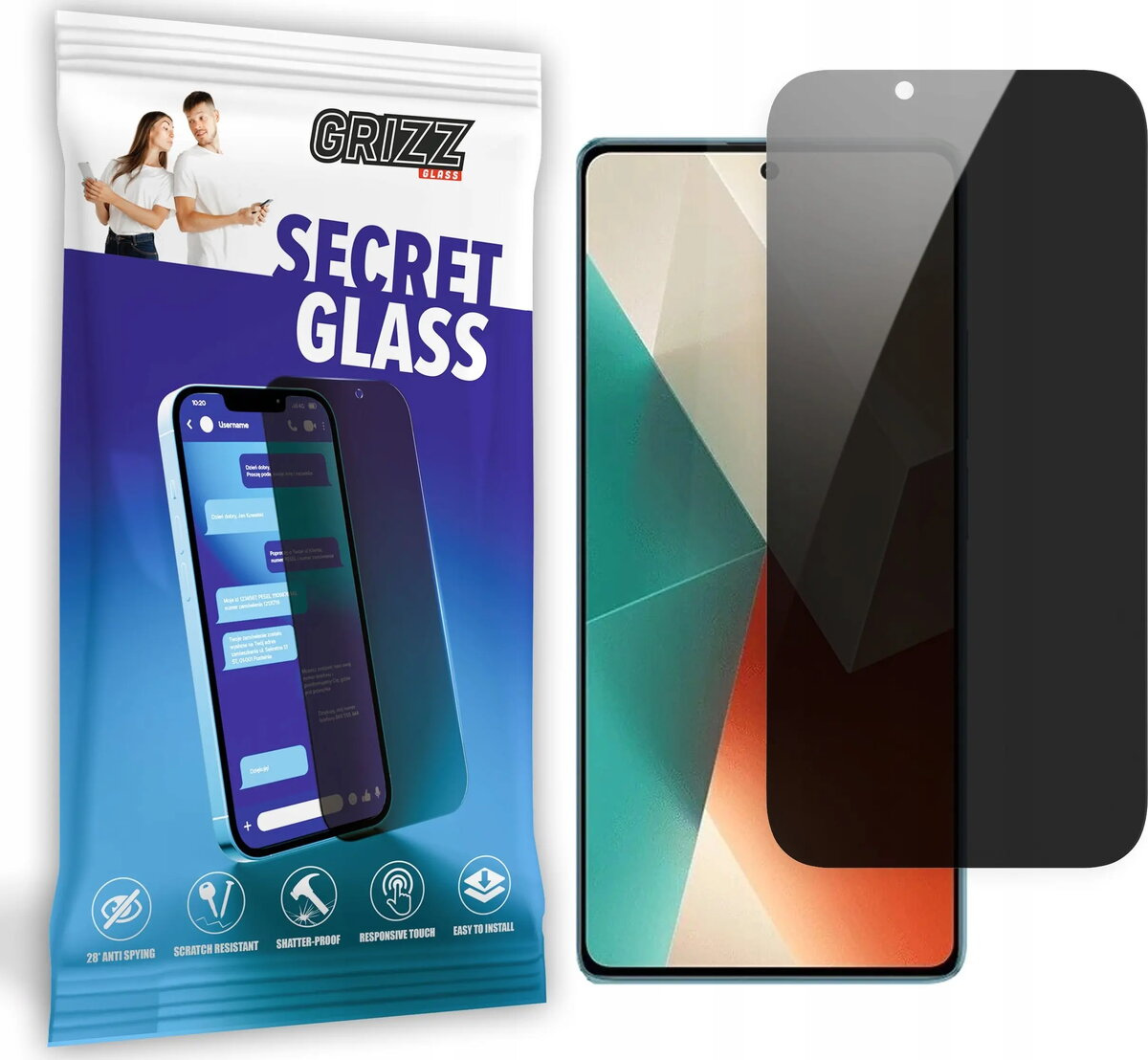 Aizsargstikls ar privātumu GrizzGlass SecretGlass priekš