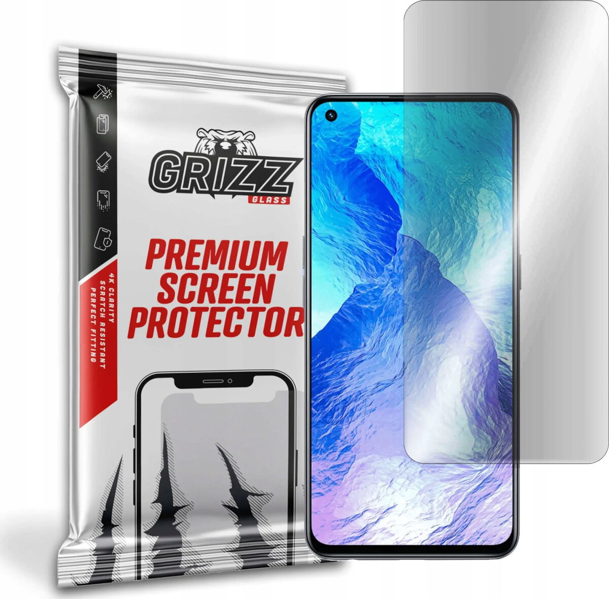 Matēta ekrāna aizsargplēve GrizzGlass priekš Realme