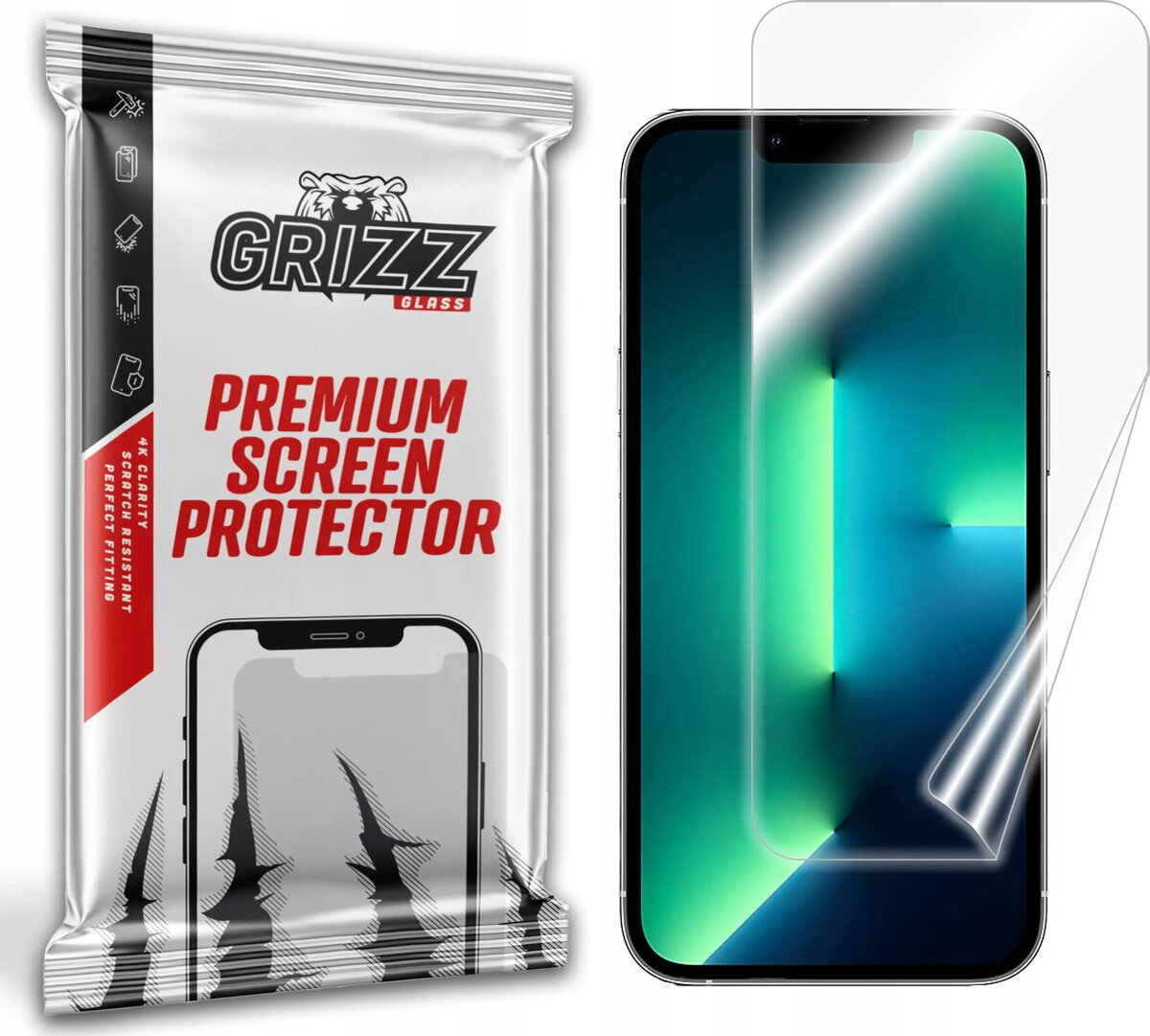 Aizsargvide GrizzGlass Grizz CeramicFilm priekš Apple