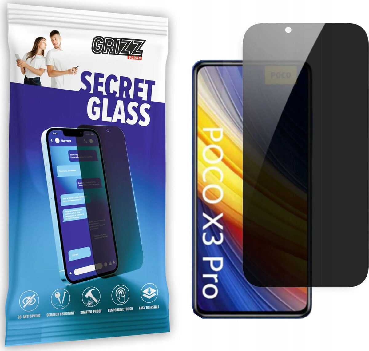 Privātuma rūdīts stikls GrizzGlass SecretGlass priekš