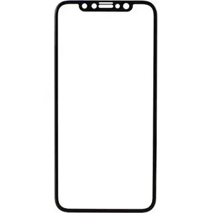 Rūdīts stikls X-One Full Face 3D priekš iPhone X / Xs / 11 Pro — melns