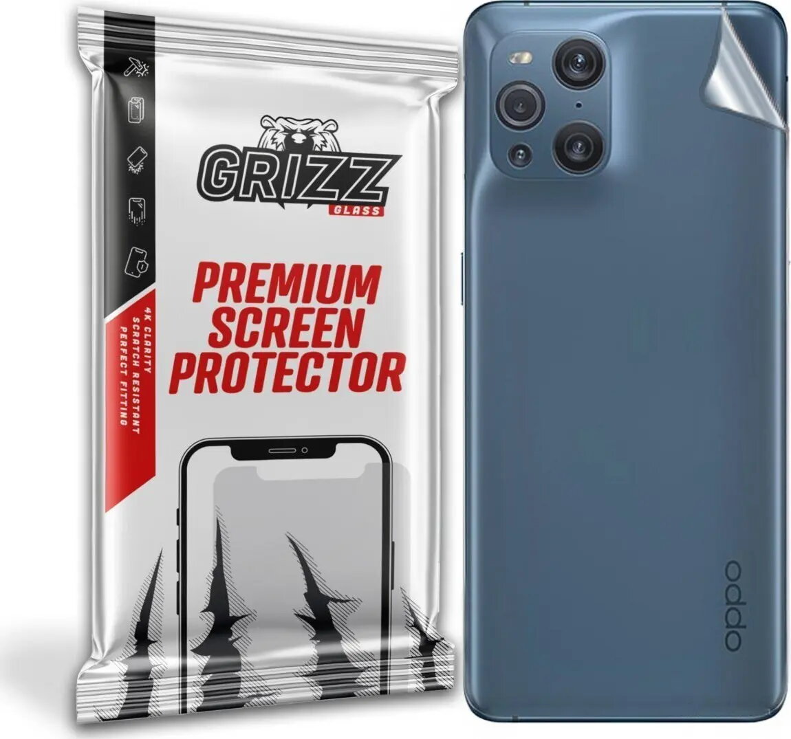 Aizmugures rūdīts stikls GrizzGlass priekš Oppo