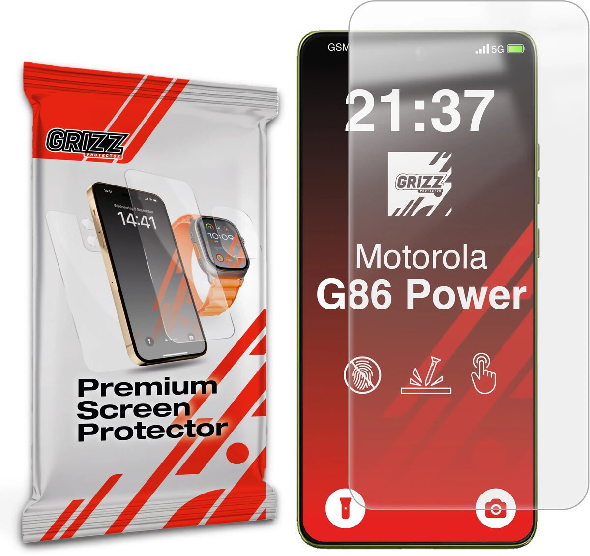 Matēta plēve GrizzGlass PaperScreen priekš Motorola