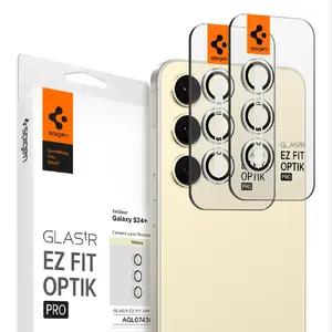 Защитное стекло Spigen Glass tR EZ Fit Optik Pro 2 шт. для Samsung Galaxy S24+ (желтый)