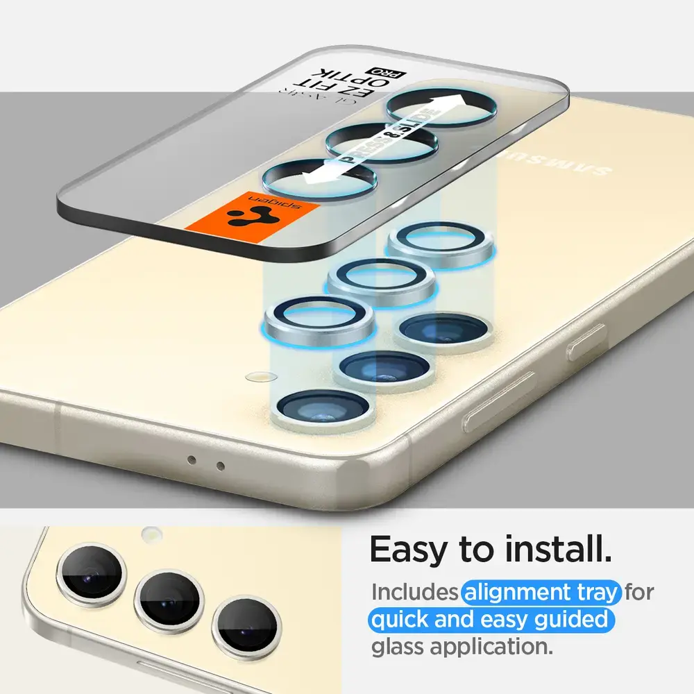 Spigen Glass tR EZ Fit Optik Pro 2 шт. — Samsung Galaxy S24+ Photo 10