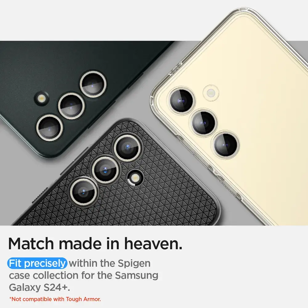 Spigen Glass tR EZ Fit Optik Pro 2 шт. — Samsung Galaxy S24+ Photo 11