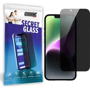 Закалённое приватное защитное стекло GrizzGlass SecretGlass для Apple iPhone 15