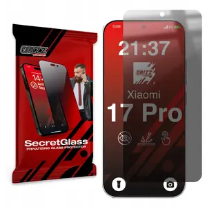 Приватное матовое защитное стекло GrizzGlass SecretGlass для Xiaomi 17 Pro