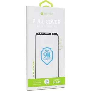 Screen protector Partner Tele.com Flexible Nano Glass 5D Full Glue for Samsung Galaxy Note 10+ — black, hot bending, fingerprint reader compatible