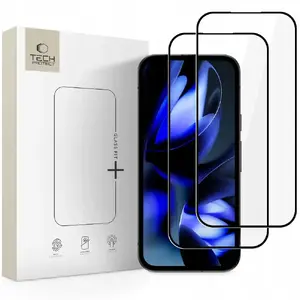 Tempered Glass Screen Protector Tech-Protect for Google Pixel 9a / 10a — 2-pack, black
