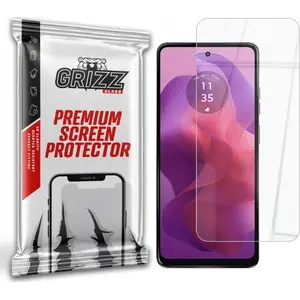 Защитное стекло GrizzGlass HybridGlass для Motorola Moto G24, гибридное защитное покрытие