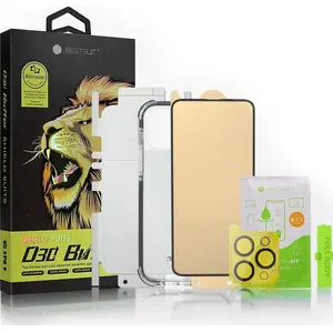 Набор защиты для iPhone 13 mini Bestsuit 6-в-1 — чехол, защитное стекло, пленка на заднюю панель, стекло на камеру, салфетки, аппликатор (D30 Buffer)