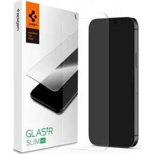 Rūdīta ekrāna aizsargstikls Spigen Glas.tr Slim priekš iPhone 12 mini (Spigen, modelis 107527)