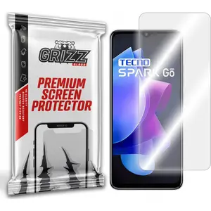 Защитное стекло GrizzGlass HybridGlass для Tecno Spark Go 2023 — гибридное закалённое стекло (GRZ4210)