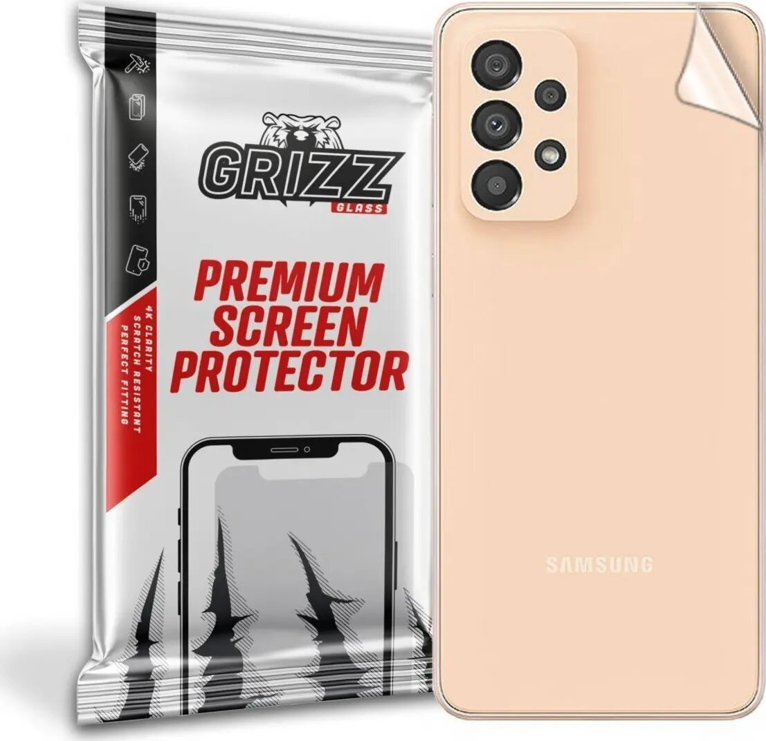 Aizmugures rūdīts stikls GrizzGlass priekš Samsung
