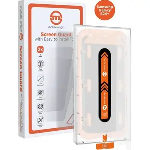 Закалённое защитное стекло с аппликатором 2 шт. для Samsung Galaxy S24+ - MOBILE ORIGIN